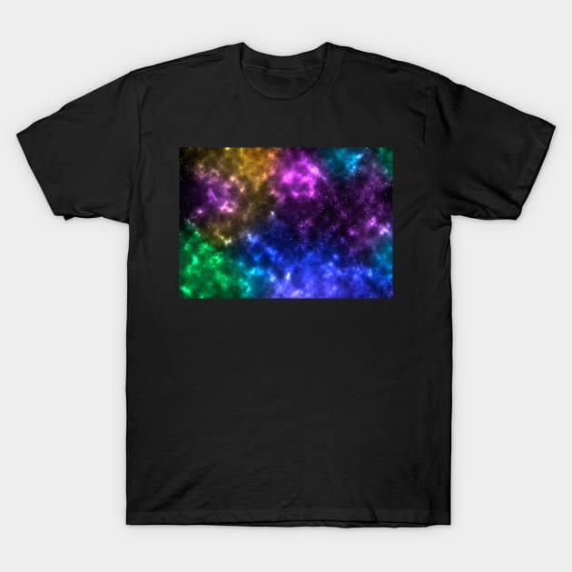 Digital colorful Galaxy ART T-Shirt by Miss Fox